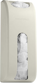 Manterio Wall Mount Plastic Bag Organizer | Durable Plastic Grocery Bag Saver | Smudge Proof, Fingerprint Resistant (Cream)