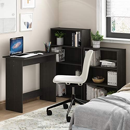 Furinno PASIR Book Shelf, 4-Tier Bookshelf, Bookcase with Open Shelf, 9.4 x 23.6 x 41.7, for Living Room, Bedroom, Home 
