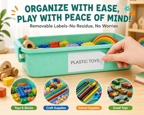 Carolart 3 Pack 12.8 Inch Wheat straw Plastic Storage Bins, Stackable