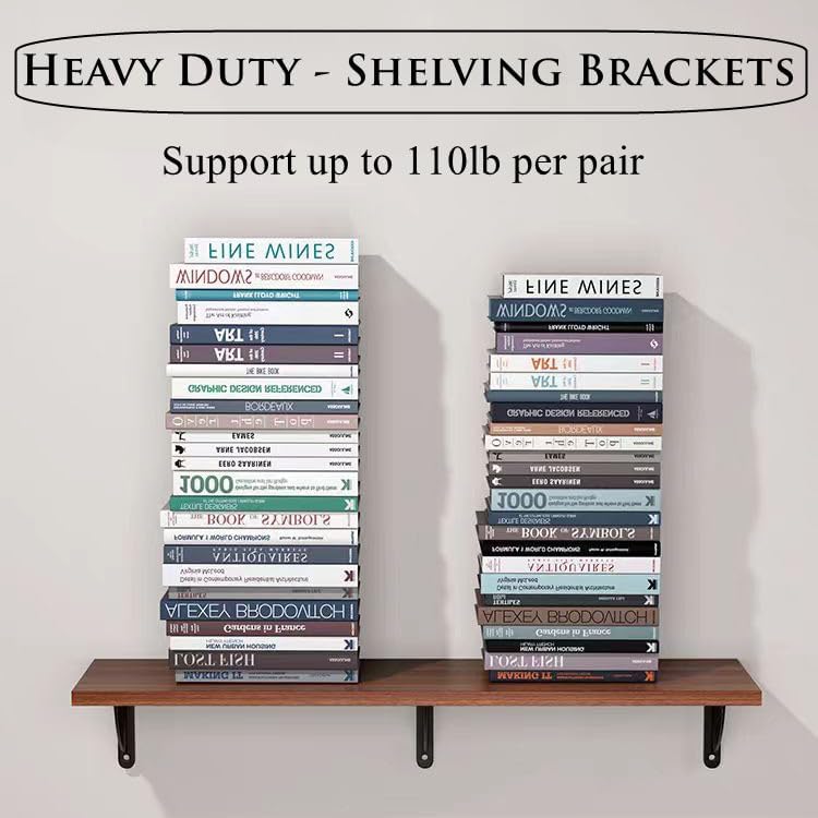 Z Metnal Decorative Shelf Brackets, Brass Metal Shelves Bracket, Wall Decor, Modern Shelving Bracket for DIY Floating Sh