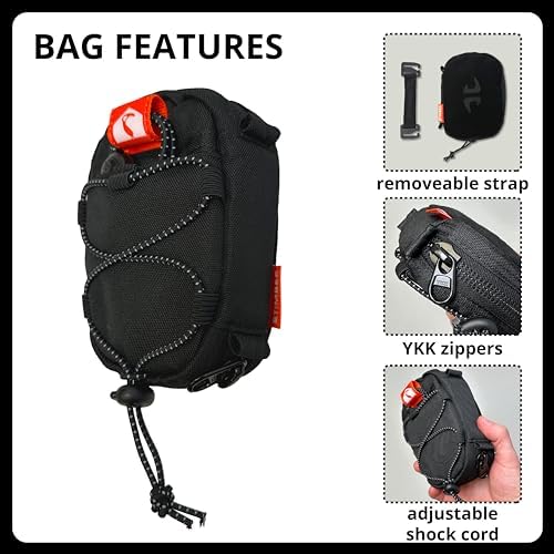 8TIMBER Organizer Bag - .5L Interior Travel Storage for Pencils Chargers and Accessories