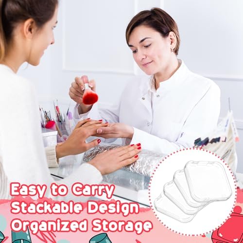 AceOrbit 48 Pcs Press on Nail Box Packaging, Clear Acrylic Case