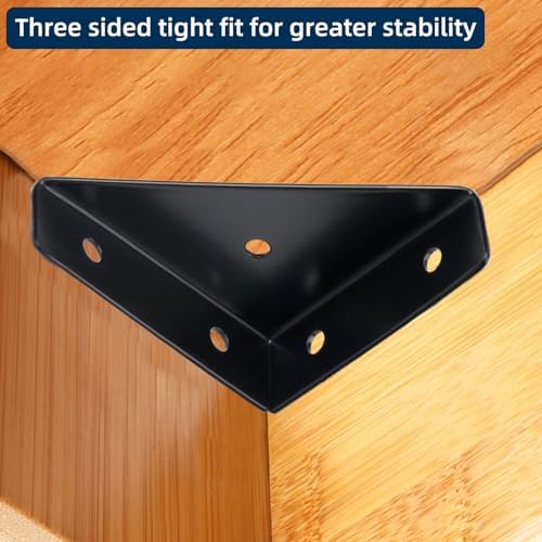 2-9/16" Corner Brace L Bracket for Wood – 20 Pack Right Angle Brackets