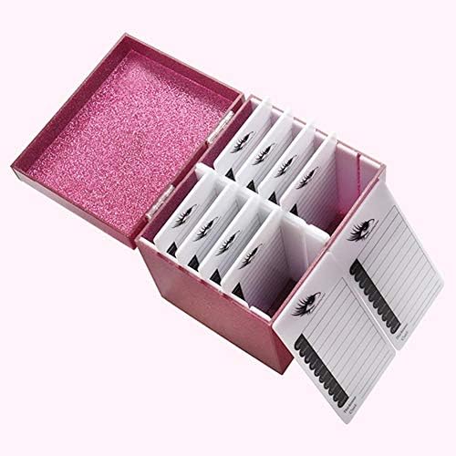 10 Layers Acrylic Eyelash Storage Box,Eyelash Holder Extension Tool,Makeup Organizer False Eyelashes Glue Pallet Holder,