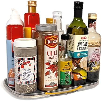 Mighty Susan 1-Tier Lazy Susan Organizer for Cabinet, Steel Reinforced