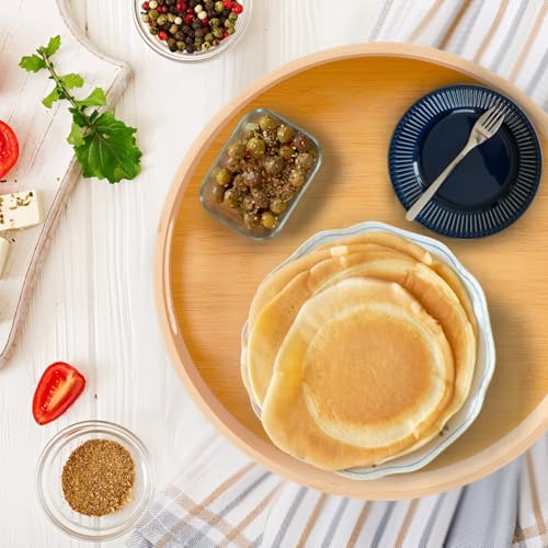 13in Bamboo Lazy Susan Turntable Organizer for Table Top