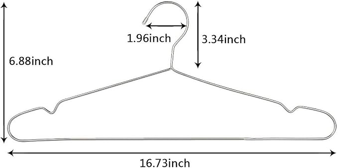 Stainless Steel Clothes Hangers 30 Pack, Space Saving Metal Closet Hangers with Shoulder Grooves, Heavy Duty Rust Resistant Hangers for Tank Tops, Cardigans, Shirts, Coats, Dorm and Outdoor Drying