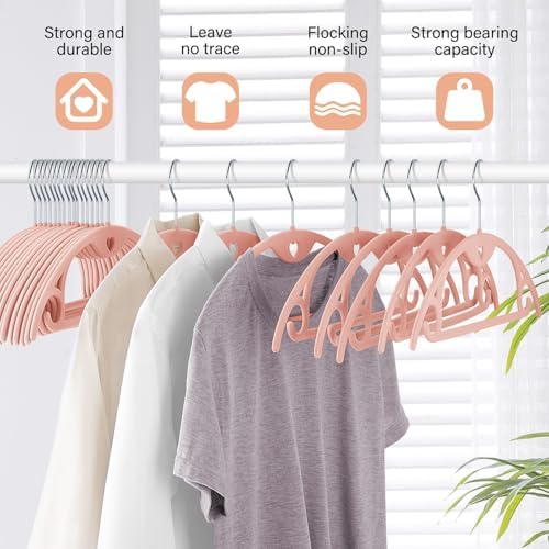 Velvet Hangers Felt Clothes Hangers 30 Pack