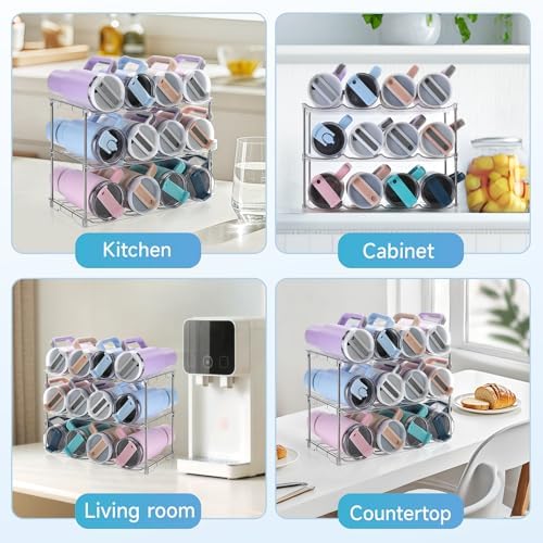 Larger Water Bottle Organizer for Stanley 40 oz Tumbler, Tumbler Organizer