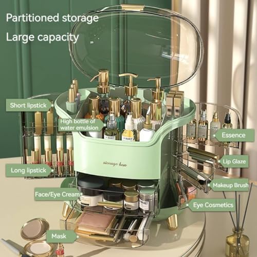 Omeily Makeup Organizer Countertop Vanity Cosmetic Skincares Organizer