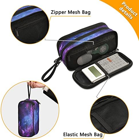 Fisyme Galaxy Pencil Case Large Capacity Pen Box Makeup Pouch Holder Organizer Stationery Bag for School Office College Traval Adults