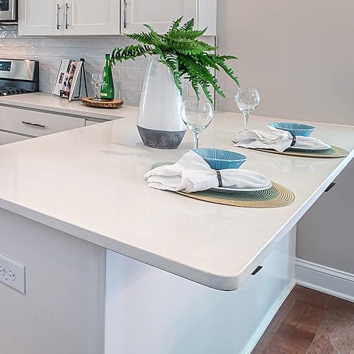 Hidden Island Countertop Support Bracket, Solid Heavy Duty Floating Shelf Bracket Straight Bracket for Granite/Wood/Conc