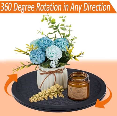 10 inch Turntable Rotating Caster Spinner Non Skid Lazy Susan Heavy Duty 360˚ Rotating Swivel Stand for Model Base/Potte