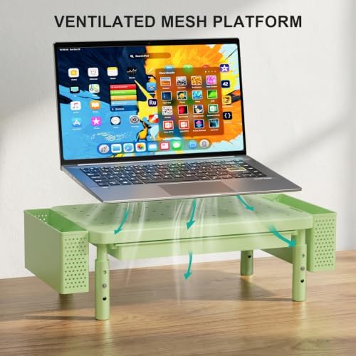 WALI Computer Monitor Stand with Storage and Pen Holder