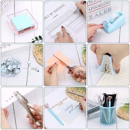 17 IN 1 Office Desk Organizer Set for Back to School Supplies Accessories