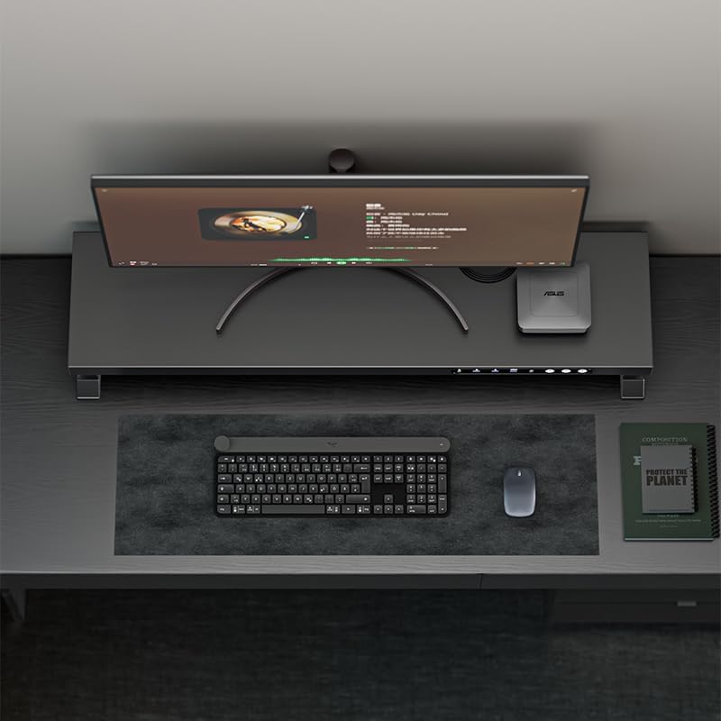 Computer monitor stand (Electric adjustable height, Fast charging version 630)