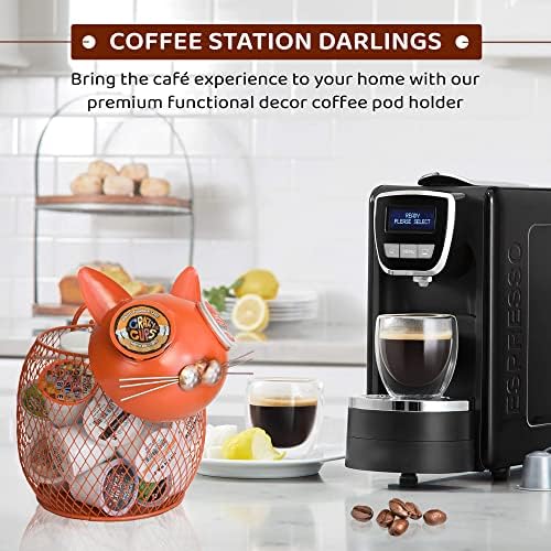 Made Easy Kit Coffee Pod Organizer - Home Coffee Bar Functional Décor - Café Station Countertop Storage Accessories (Pin