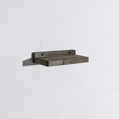 Freezing point Small Floating Shelves for Wall Set of 2 Natural Wood 8×4Inch Wall Shelf Mini Corner Shelf Decor Plant Di
