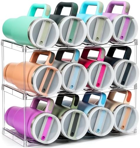 Premium Water Bottle Organizer for Stanley 40OZ & Various Bottles, Tumblers