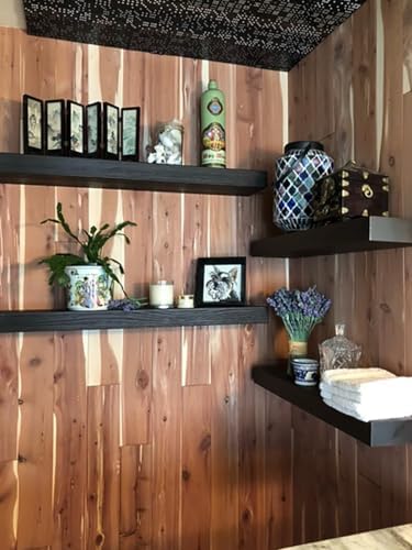 Joel’s Antiques 30 Inch Wooden Floating Shelves for Wall - 30x6x2 in