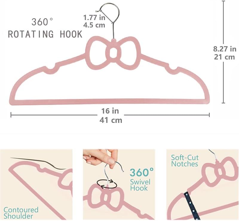 Slim Velvet Non-Slip Space Saving Clothes Hangers for Closet