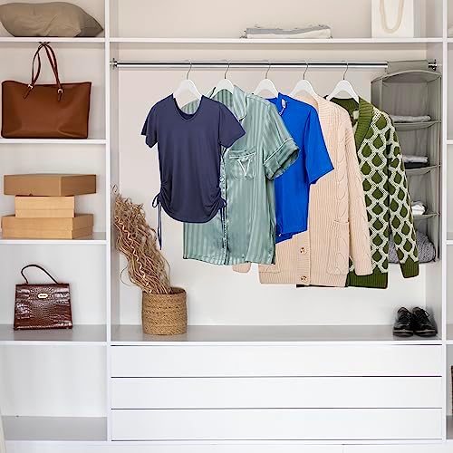 Luxury Ultra Thin 20 Space Saving Wooden Clothes Hanger, 360 Degree Rotating Hook, Best for Shirts, Blouses, Pant, Dress