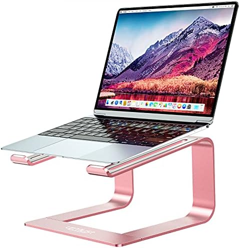 Urmust Laptop Stand for Desk, Pink, Up to 15.6" Laptop