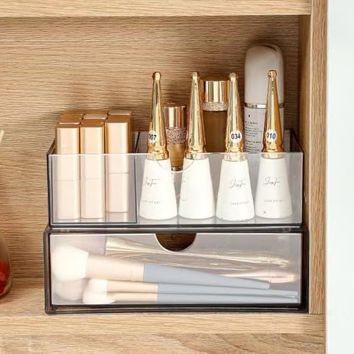 Hair Accessories Organizer for Girls, Clear Acrylic Hair Tie Organizer, or Headband, bows，Cute Small Stackable Storage D