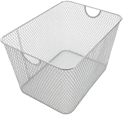 YBM HOME Kitchen Pantry Organizer Wire Basket for Shelves, Cabinets, Pantry, Countertop, Mesh Open Storage Bin Metal Bas