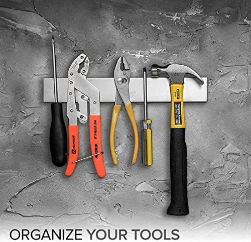 Modern Innovations Magnetic Knife Holder for Wall and Fridge - 12" Knife Magnetic Strip, Magnet Kitchen Knife Holder and