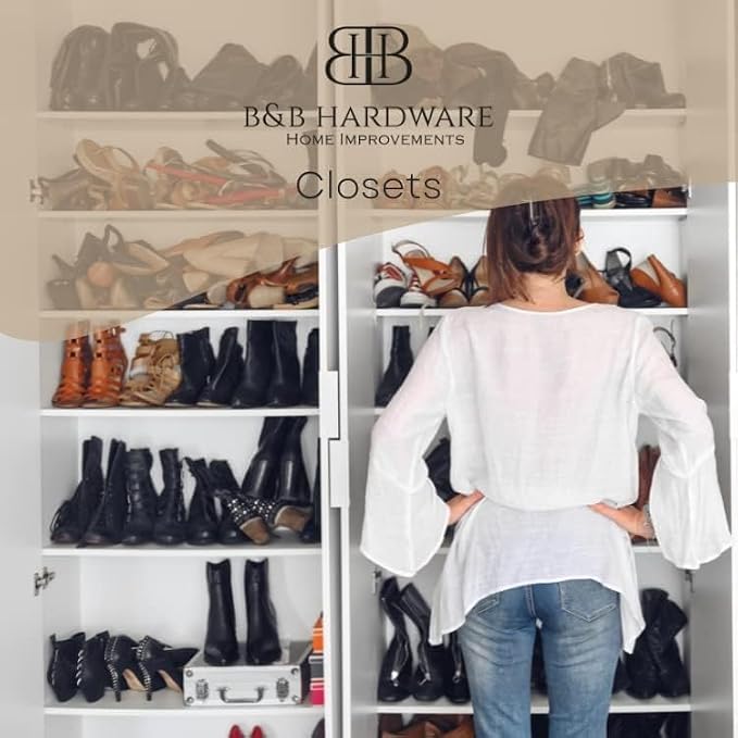 B&B HARDWARE Cabinet Shelves - Melamine 3/4'' Thick - Custom Organize Space with Stylish Cabinet Melamine Shelves - Perfect Solution for Home & Office - Cut to Size (3" Depth X 39 Inches Length)