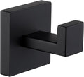 Angle Simple Towel Hook Matte Black, SUS 304 Stainless Steel Coat Robe Hook, Bathroom Hand Towel Hanger for Wall