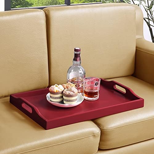 Convenience Concepts Designs2Go Serving Tray, Cranberry Red