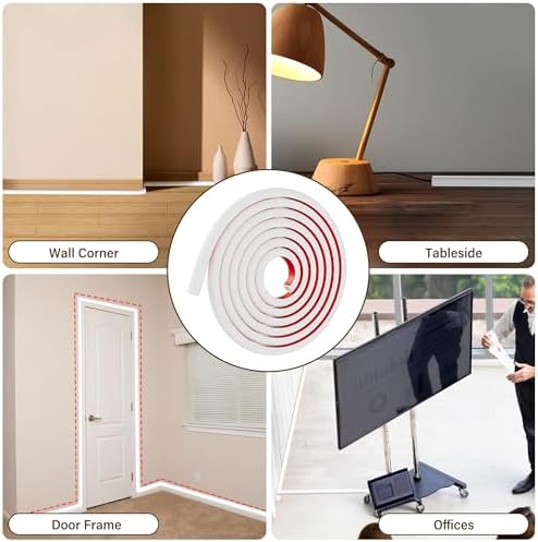 Cord Hider for Wall Mounted TV, 196" One Cable Cover with Side Open, Flexible Silicone Wire Raceway Management,Self-Adhe