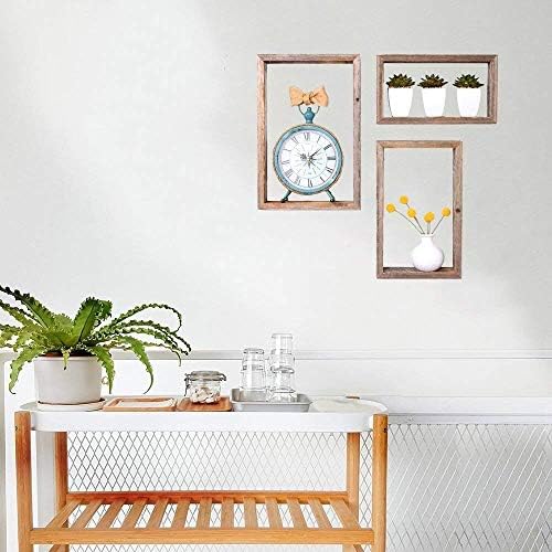 BARNWOODUSA Rustic Shelves, Rectangle Floating Wood Shadowbox, Home Decor,