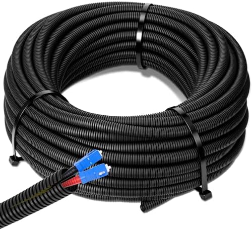 Sasylvia 1/2" X 300 ft Split Wire Loom Tubing, Cord Protector