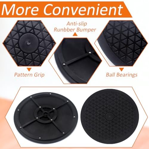 10 inch Turntable Rotating Caster Spinner Non Skid Lazy Susan Heavy Duty 360˚ Rotating Swivel Stand for Model Base/Potte