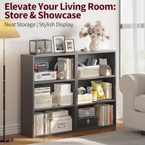 Book Shelf,3-Tier Bookshelf Storage Shelves, 35 Inch Bookcase