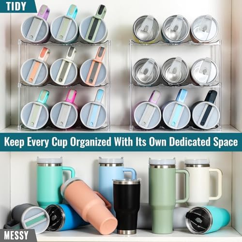 Premium Water Bottle Organizer for Stanley 40OZ & Various Bottles, Tumblers