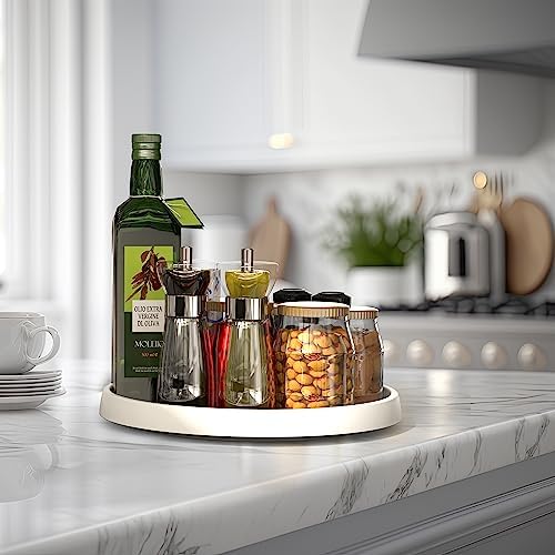 Simple Houseware 12-Inch Lazy Susan Spice Organizer Rotating Tray, 5-Pack