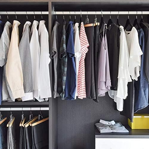 Lotus Wooden Hangers, Solid Wood Shirt Hangers,Dress Coat Jacket Clothes Hangers,with Extra Smooth Finish, 360 Degree Sw
