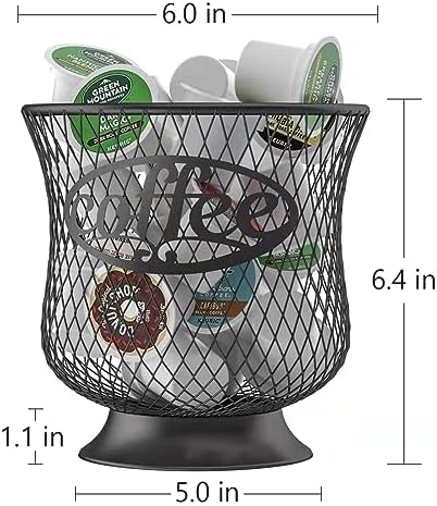 ITHSKUILL Coffee Pod Holder, Small K Cup Organizer, K Cup Storage for Keuring Espresso Capsule Coffee Creamer, Easy to R