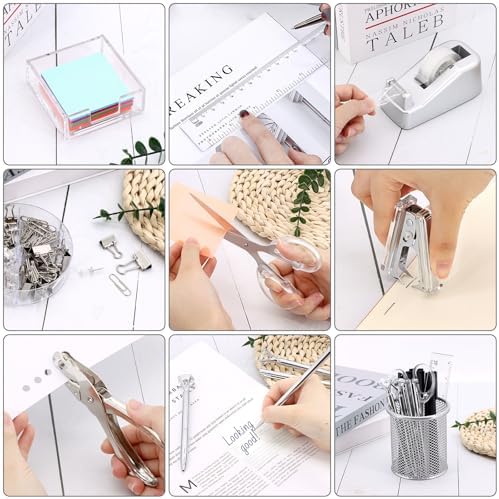 17 IN 1 Office Desk Organizer Set for Back to School Supplies Accessories