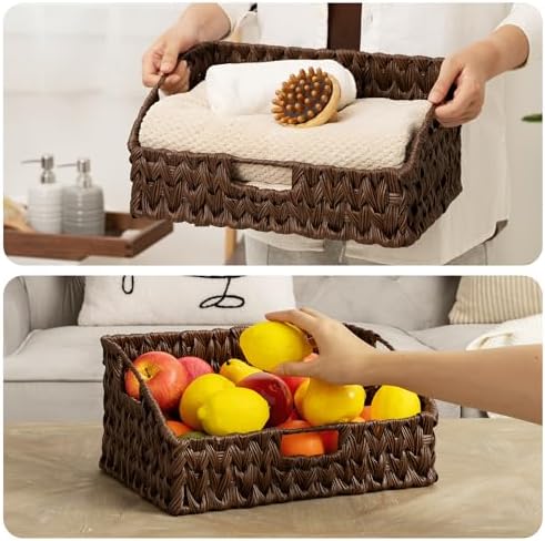 GRANNY SAYS Wicker Storage Basket for Shelves, Large Wicker Basket