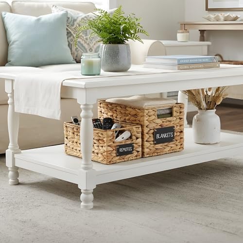 DECOMOMO Wicker Storage Baskets for Shelves, Handwoven Pantry Baskets