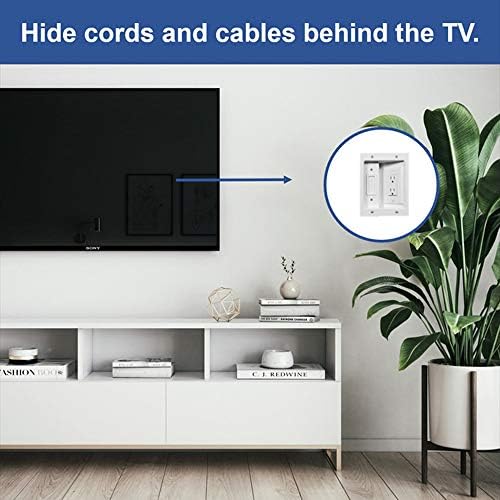 Legrand – OnQ in-Wall Cable Management Kit for Power & Low Voltage Cords – Hides TV or Display Cables Retrofit Behind th
