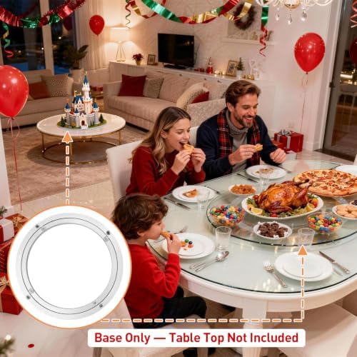 TamBee 18 Inch Lazy Susan Hardware Kit - Heavy Duty Aluminum Turntable Bearing with Metal Rotating Ring Mechanism Lazy S