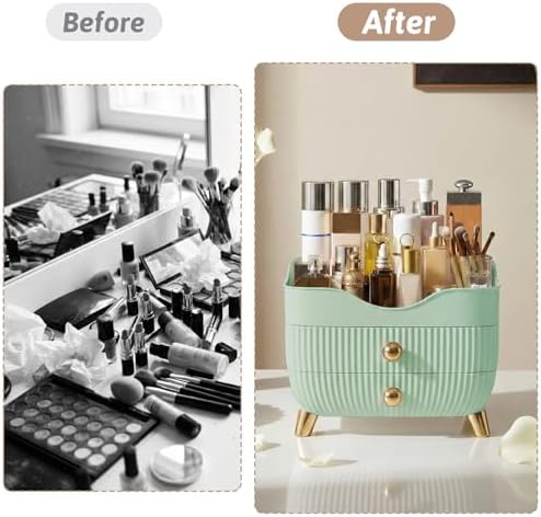 Makeup Organizer Countertop, Large Capacity Skincare Organizer for Vanity