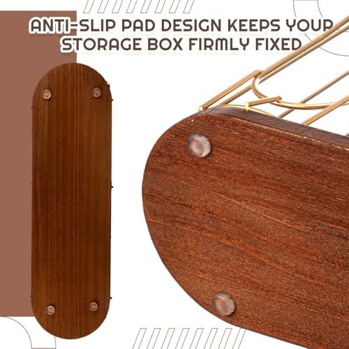 Geelin 18oz Adjustable Coffee Cup Dispenser with Wooden Base, Cup and Lid Holder, Cups Holder Organizer for Coffee Pod S