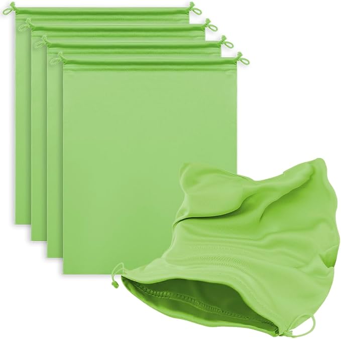 Microfiber Drawstring Bags, Multi-Size Soft Protective Pouches for Shoes, Ski Goggles, Sunglasses, Handbags & Camera Lenses